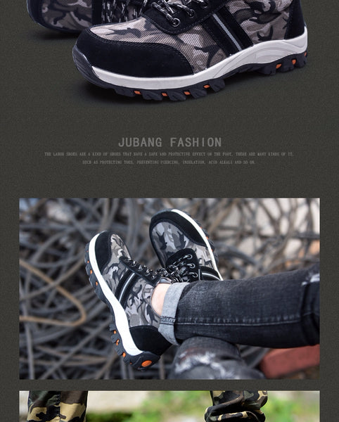 Smash and piercing safety protective shoes men shoes