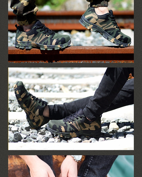 Smash and piercing safety protective shoes men shoes