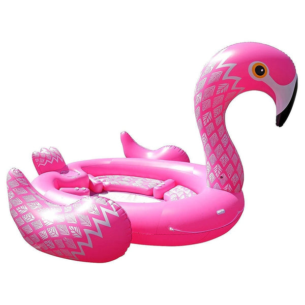 New Arrival 6 Person Huge inflatable Boat Pool Float Giant Inflatable Flamingo Swimming Pool Island Lounge Pool Party Toys