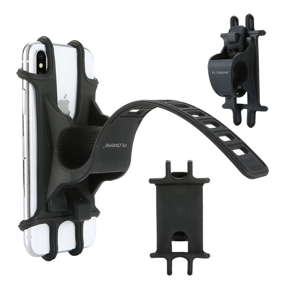 FLOVEME Bicycle Phone Holder For iPhone Samsung Universal Mobile Cell Phone Holder Bike Handlebar Clip Stand GPS Mount Bracket