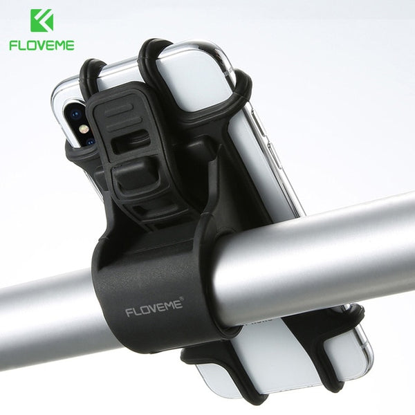 FLOVEME Bicycle Phone Holder For iPhone Samsung Universal Mobile Cell Phone Holder Bike Handlebar Clip Stand GPS Mount Bracket