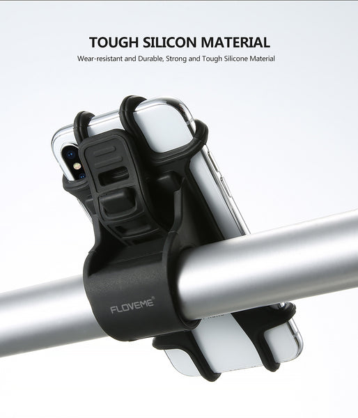 FLOVEME Bicycle Phone Holder For iPhone Samsung Universal Mobile Cell Phone Holder Bike Handlebar Clip Stand GPS Mount Bracket