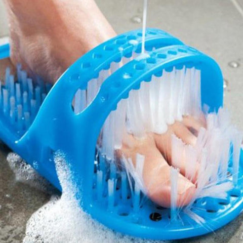 28cm*14cm*10cm Plastic Bath Shoe Shower Brush Massager Slippers Bath Shoes Brush  Foot Scrubber Brushes