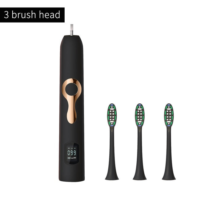 HERE-MEGA Intelligent LCD Sonic Electric Toothbrush Maglev Induction Third Gear Adjustment Intelligent Whitening Toothbrush 608