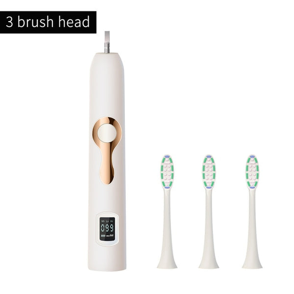 HERE-MEGA Intelligent LCD Sonic Electric Toothbrush Maglev Induction Third Gear Adjustment Intelligent Whitening Toothbrush 608