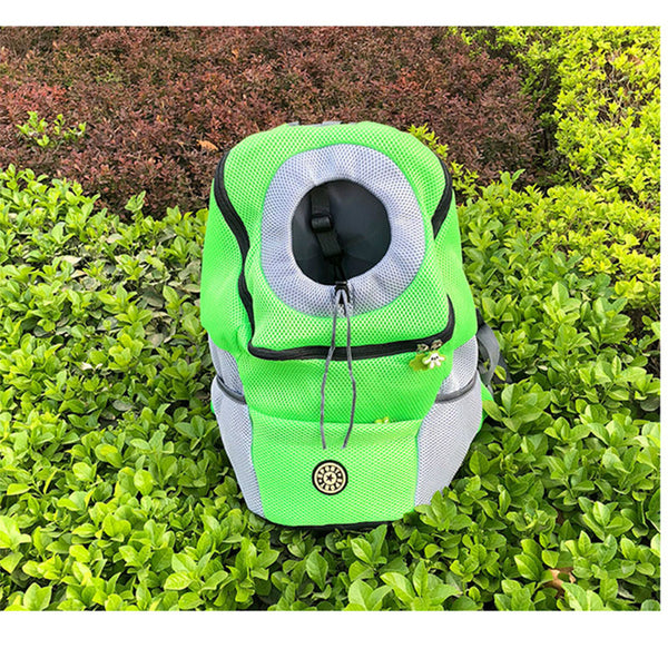 Venxuis Outdoor Pet Dog Carrier Bag Pet Dog Front Bag New Out Double Shoulder Portable Travel Backpack Mesh Backpack Head
