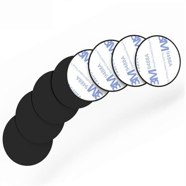 Metal Plate Kit With Adhesive for Magnetic Car Mount Phone Holder Magnet Mobile Stand