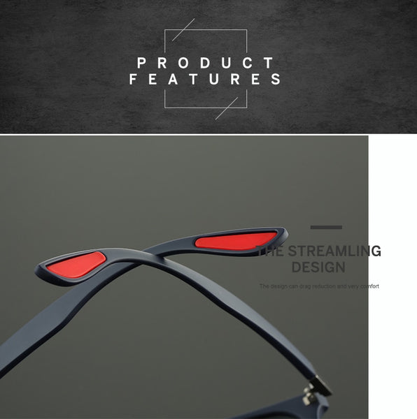 BRAND DESIGN Classic Polarized Sunglasses Men Women Driving Square Frame Sun Glasses Male Goggle UV400 Gafas De Sol