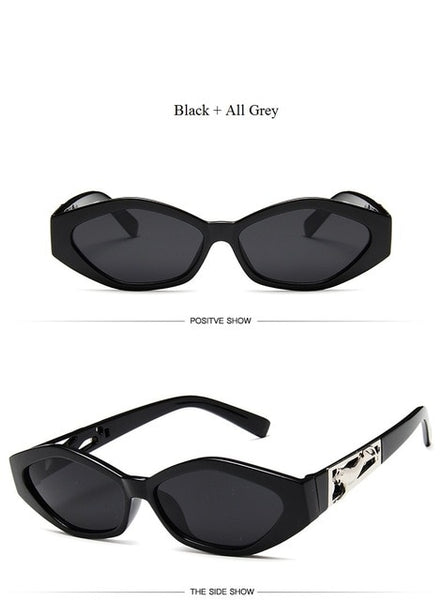 New Sunglasses Fashion Brand Ladies Sun Glasses Small Frame Cat Eye 3D