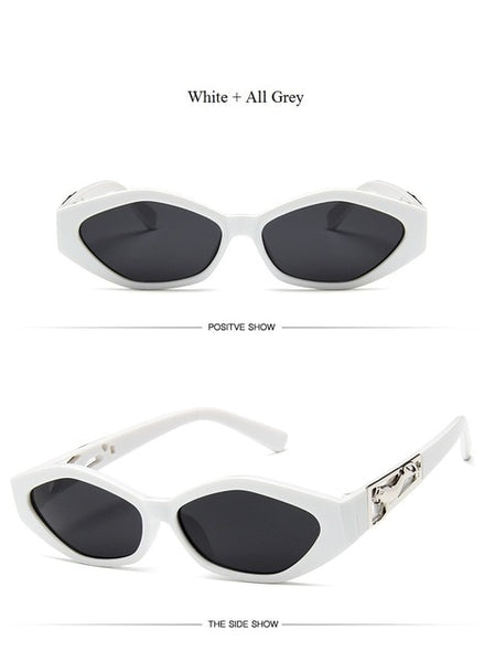 New Sunglasses Fashion Brand Ladies Sun Glasses Small Frame Cat Eye 3D