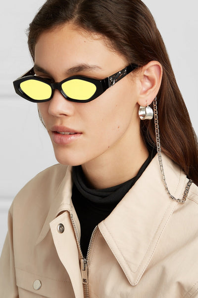 New Sunglasses Fashion Brand Ladies Sun Glasses Small Frame Cat Eye 3D