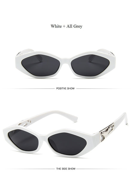 New Sunglasses Fashion Brand Ladies Sun Glasses Small Frame Cat Eye 3D