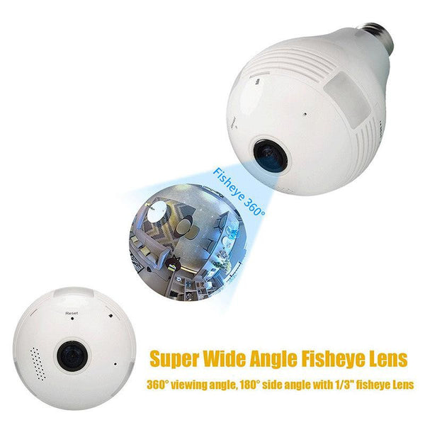 Amenitee™ AM-401 Fisheye Lens 360° Wi-Fi Globe Panoramic HD IP CAM