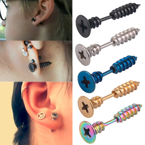 Screw Stud Earrings   Chasecent