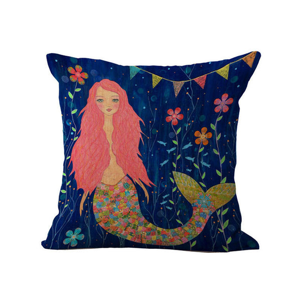 Home Decor - Beautiful Mermaid Pillow Cover