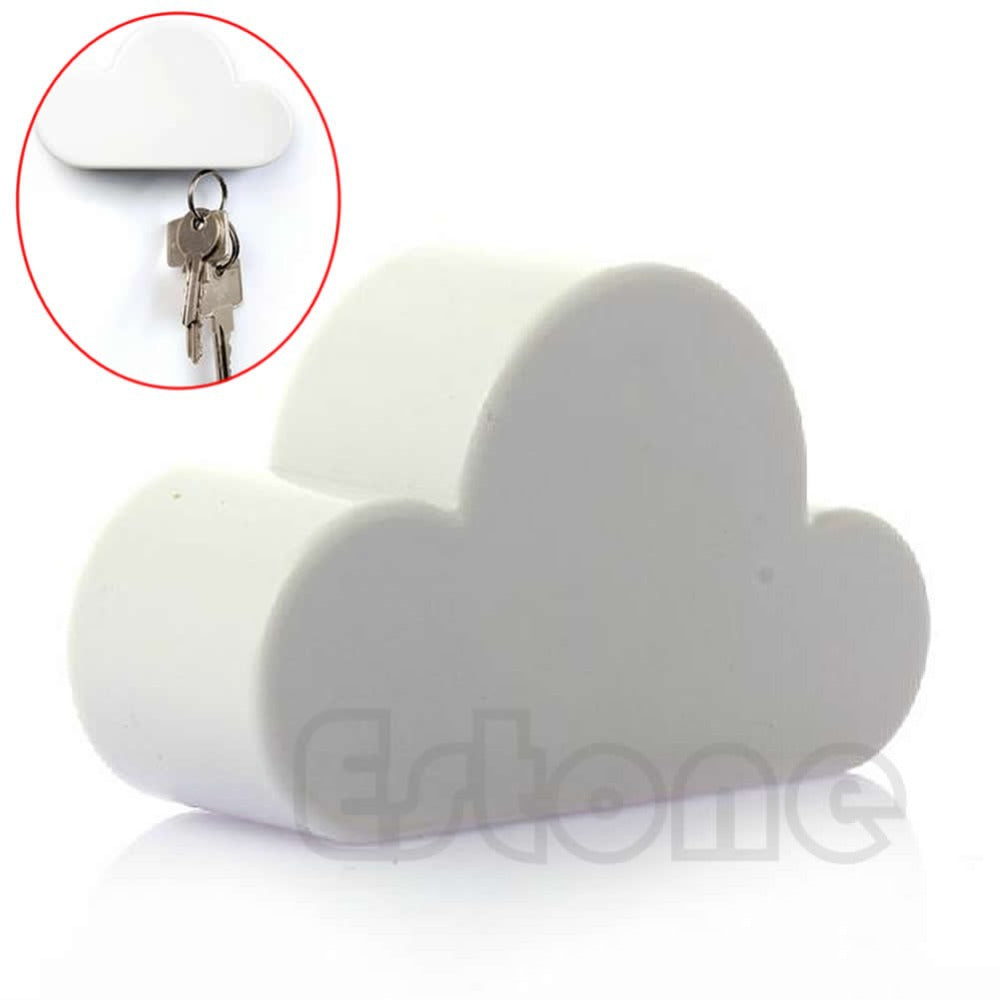 New Hot Novelty White Color Cloud Shaped Magnetic Magnets Key Holder Gift
