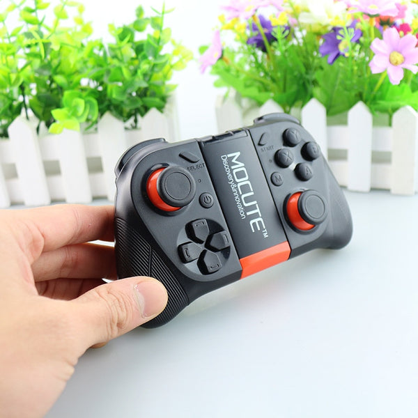 MOCUTE 050 VR Game Pad Android Joystick Bluetooth Controller Selfie Remote Control Shutter Gamepad for PC Smart Phone + Holder