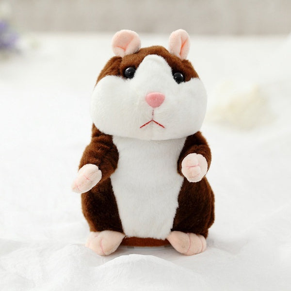 Dropshipping Promotion 15cm Lovely Talking Hamster Speak Talk Sound Record Repeat Stuffed Plush Animal Kawaii Hamster Toys