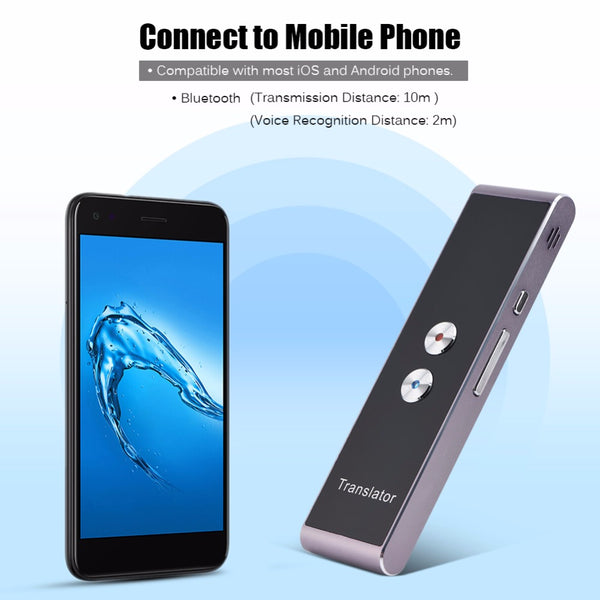 VBESTLIFE Portable Smart Voice Translator Two-Way Real Time Multi-Language Translation For Learning Travelling Business Meeting