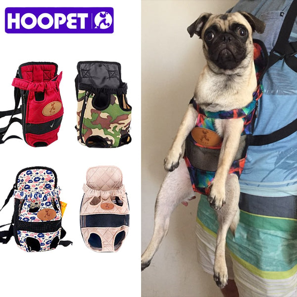 HOOPET Dog carrier fashion red color Travel dog backpack breathable pet bags shoulder pet puppy carrier