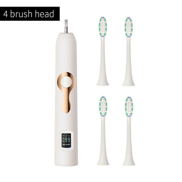 HERE-MEGA Intelligent LCD Sonic Electric Toothbrush Maglev Induction Third Gear Adjustment Intelligent Whitening Toothbrush 608