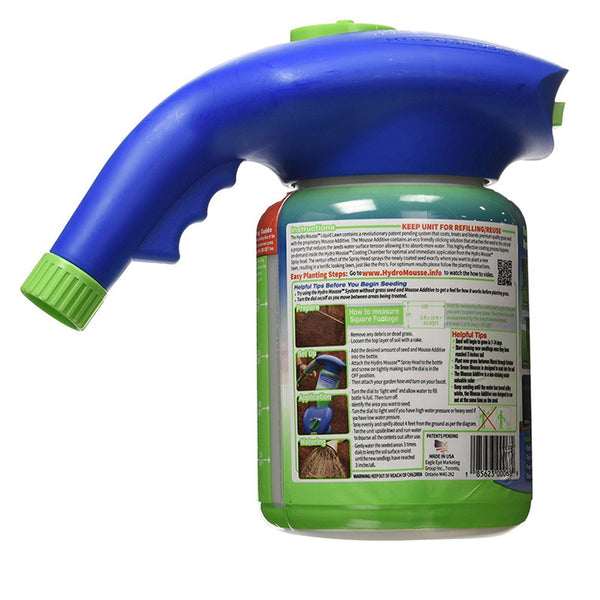 Hydro Mousse Liquid Lawn Grass Growth Garden Sprayer Bottle Seed Sprinkler Liquid Lawn System Grass Plastic Watering Quick Easy