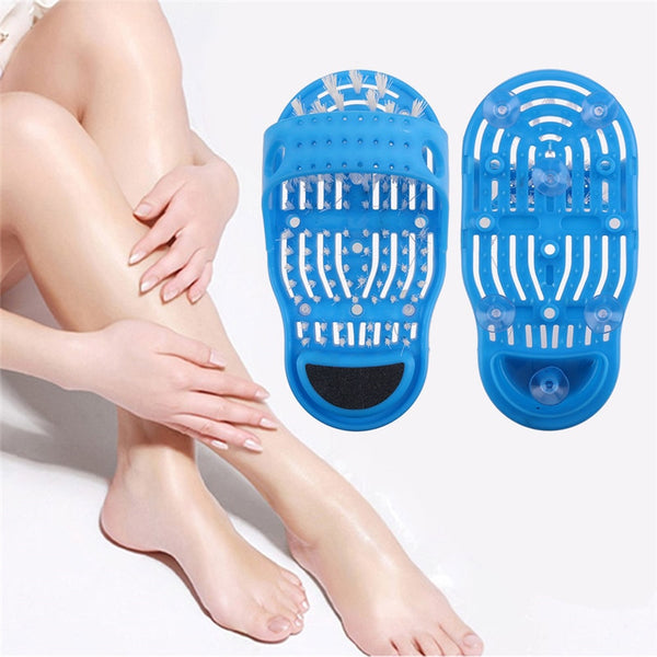 28cm*14cm*10cm Plastic Bath Shoe Shower Brush Massager Slippers Bath Shoes Brush  Foot Scrubber Brushes