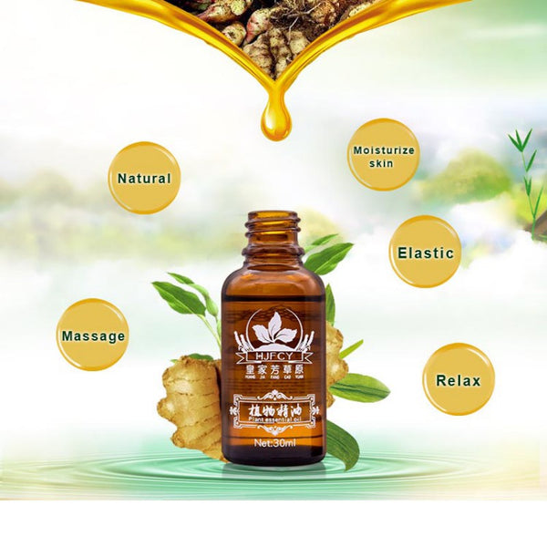 Hot Sale Pure Plant Essential Oil Ginger Body Massage Oil 30ml Thermal Body Ginger Essential Oil For Scrape Therapy SPA
