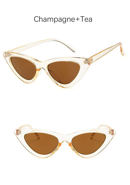 cat eye shade for women fashion sunglasses brand woman vintage retro triangular cateye glasses oculos feminino sunglasses Sexy