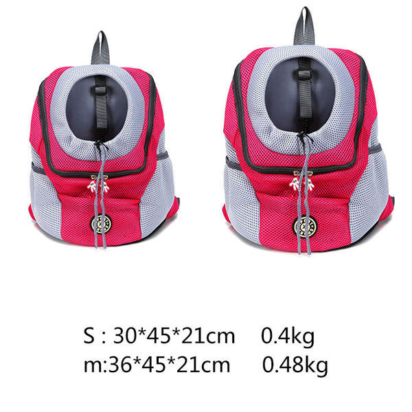 Venxuis Outdoor Pet Dog Carrier Bag Pet Dog Front Bag New Out Double Shoulder Portable Travel Backpack Mesh Backpack Head